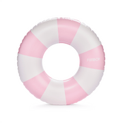 Vintage Pink Stripe Inflatable Kids Pool Float Tube 34" | Pool Floats for Kids |Inner Tube Swimming Pool Toys Swim Rings | Swimming Pool Accessories & Pool Lounger Float for Pool Party & Summer